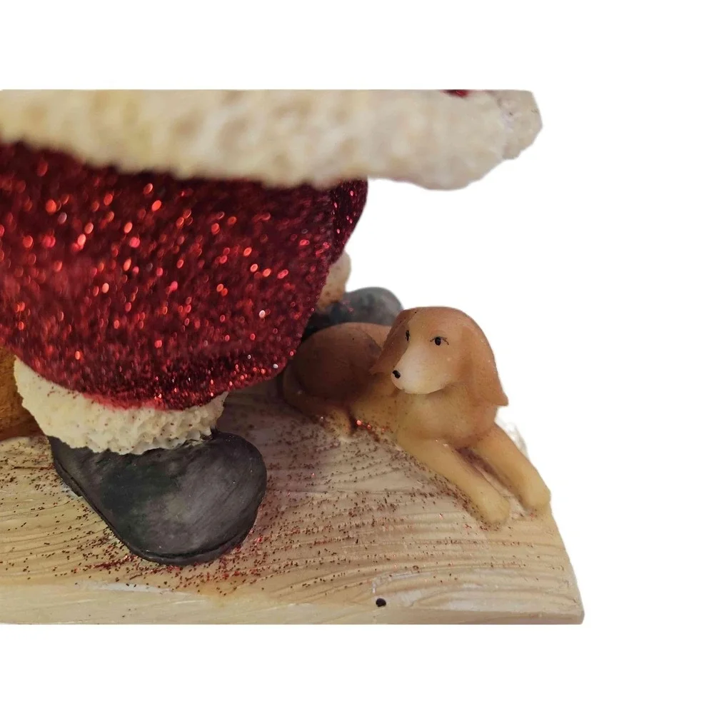 Mark Roberts Collection Santa Claus Red Glitter Suit Figurine With Sack READ